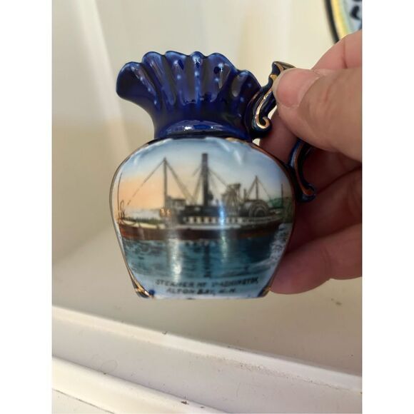 Vintage Dresden German Mini Pitcher - Picture 3 of 5